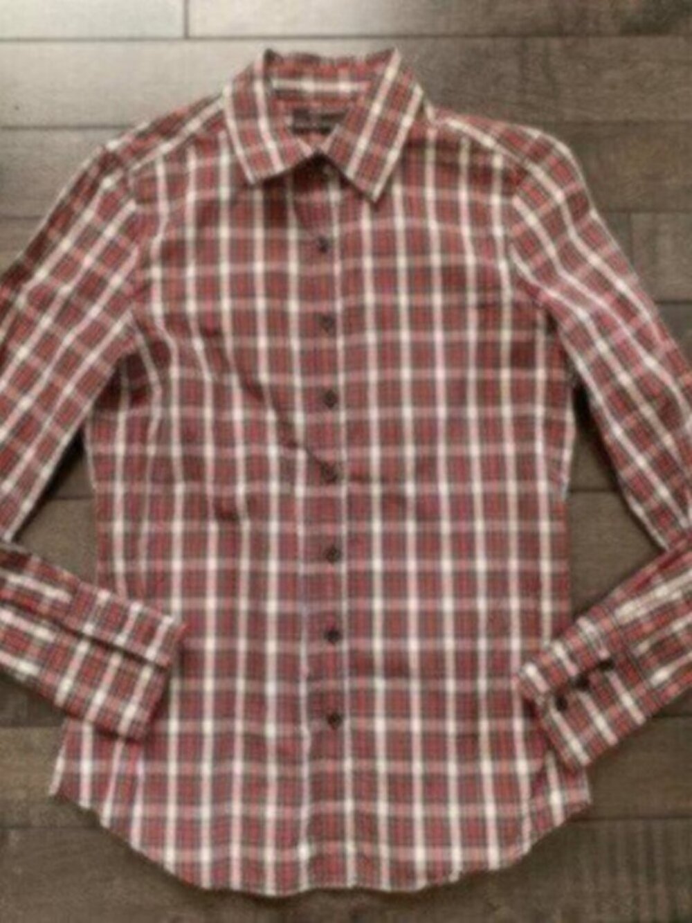 Club Monaco Plaid Button Down Top